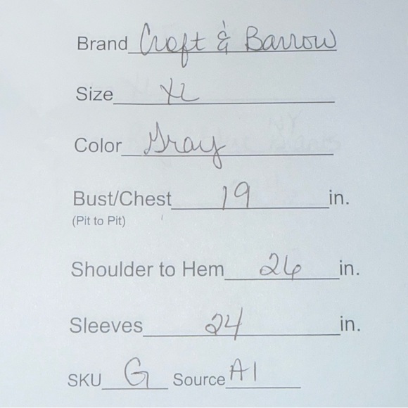 Croft & Barrow Gray Cable Knit Sweater XL Cozy Classic Fall Winter - Picture 8 of 8